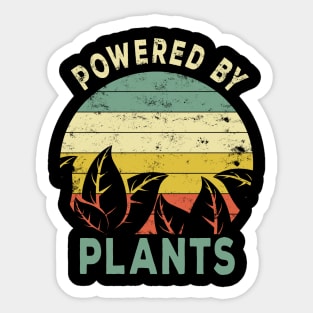 Vegan powered by plants veganism veggie Sticker